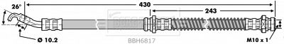 BORG & BECK Bremžu šļūtene BBH6817